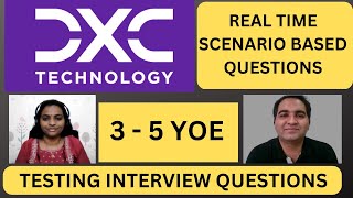DXC Technology Testing Interview Experience| Manual Testing Mock Interview | 3+ YOE