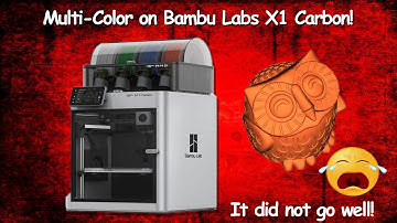 First Multi-Color Print Bambu Labs X1 Carbon