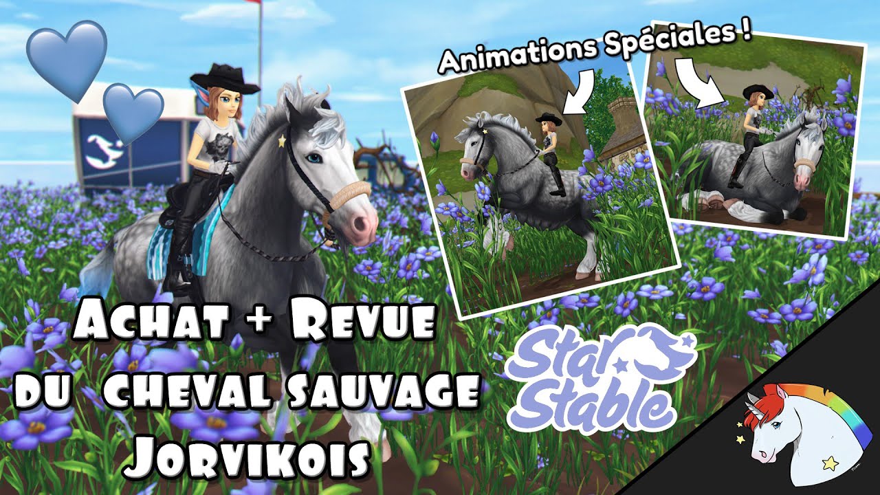 LE CHEVAL SAUVAGE JORVIKOIS ! 💙- [Star Stable Online] - YouTube