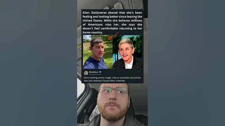 Ellen DeGeneres shared that she's been feeling and looking better since leaving the United States.