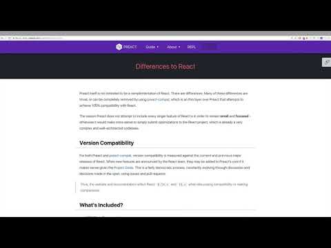 React vs Preact