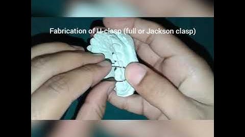 how to make U-clasp | Jackson clasp fabrication by Dr. Rajni