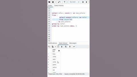 #6 UNNEST, PostgreSQL - ARRAYS - convert arrays to rows #shorts