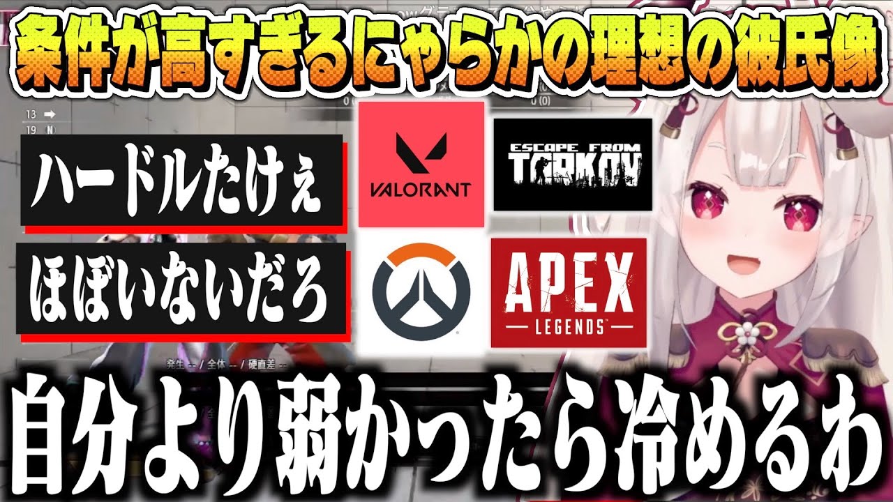 にゃらかの理想の彼氏像が条件高すぎる【奈羅花  / にじさんじ】