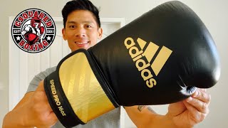 Adidas Adi-Speed 350 Pro Boxing Gloves REVIEW- GOOD GLOVE ONCE FULLY BROKEN IN!