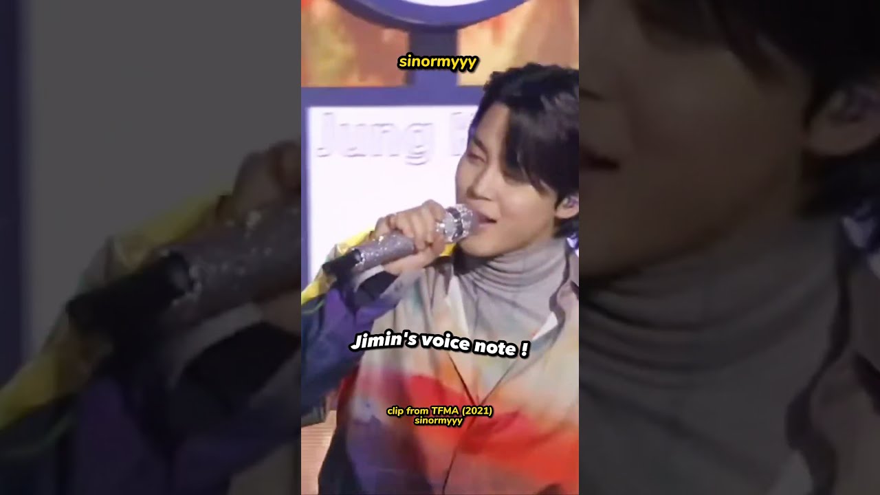 Jimin surprised everyone with this voice note in Boy With Luv   jimin  bts