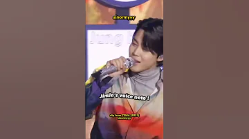 Jimin surprised everyone with this voice note in Boy With Luv 😭💗 #jimin #bts
