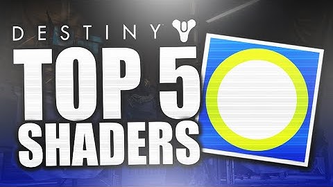 Destiny: Top 5 Best Shaders in Destiny | Revenant, Bittersteel, & More! (Destiny Top 5 Shaders)