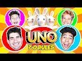 CRAZIEST UNO GAME EVER! 7-0 RULES! 2HYPE House plays UNO