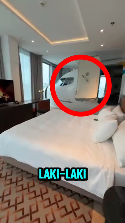ADA PESAWAT DI DALAM KAMAR⁉️ #videoviral #pesawat #hotel