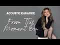 Shania Twain - From This Moment On (Acoustic Guitar Karaoke Backing Track Lyrics Instrumental)