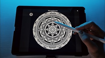 Drawing MANDALA W162 on Affinity Designer 2 (for iPad)