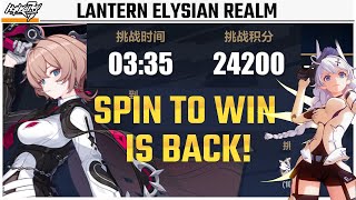 Lantern SPIN TO WIN and NUKES in Elysian Realm!  Honkai v7.5