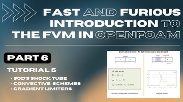 6. Fast and furious introduction to the FVM method and discretization schemes in OpenFOAM