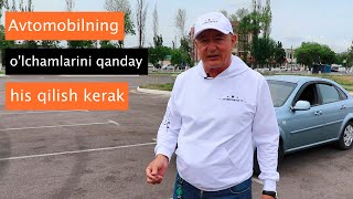 Avtomobilning o'lchamlarini qanday his qilish kerak | Avtoinstruktor Uzbekistan