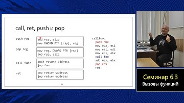 Практика языка C (МФТИ, 2023-2024). Семинар 6.3. Вызовы функций в ассемблере x86 и ABI.