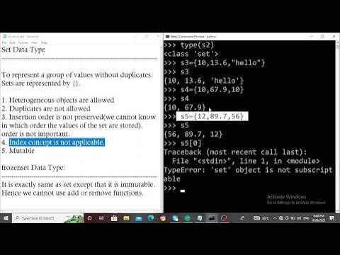 Set Data Type in Python - YouTube