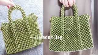 DIY Beaded Bag | How To Make Beaded Bag | Tutorial Cara Membuat Tas Manik