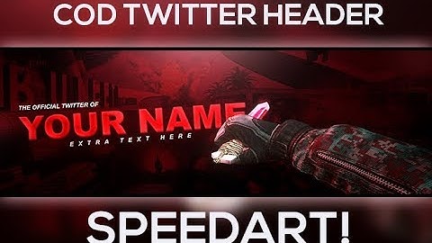 COD Twitter header Speedart! (Photoshop CS6)