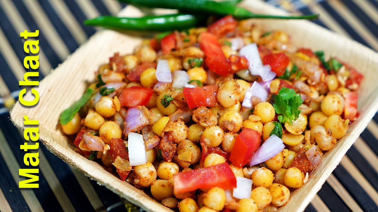 Matar Chaat | Oil free White Peas Chaat | Spicy Chaat Recipe | Taste Unfold