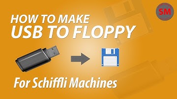 How to Make USB Flash Drive to Floppy Disk for Schiffli Embroidery Machines