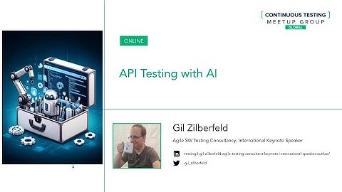"API Testing with AI" with Gil Zilberfeld