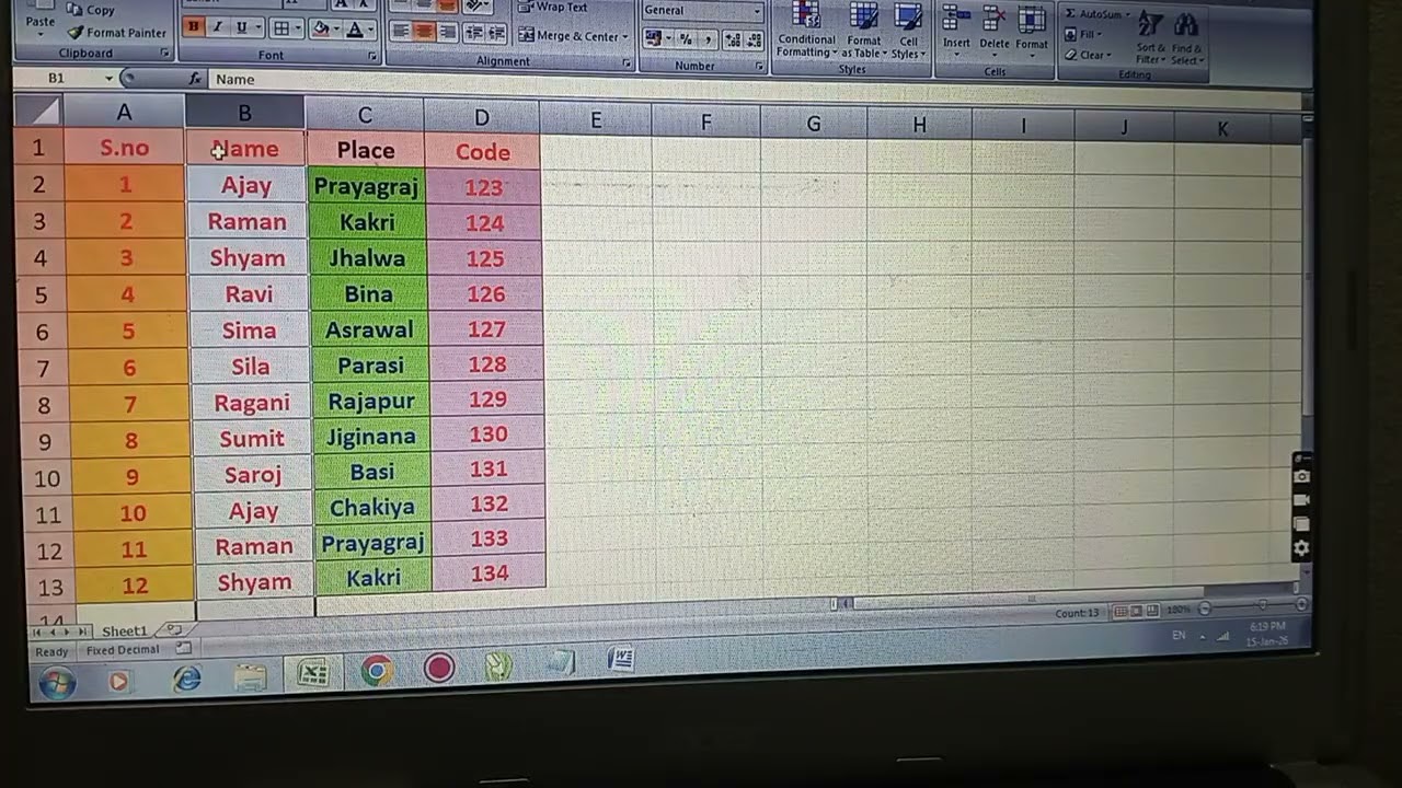 Super fast work Trick In Excel