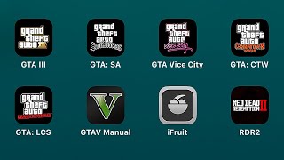 GTA III,Grand Theft Auto: San Andreas,GTA Vice City,GTA Chinatown Wars,GTA Liberty City Stories screenshot 1