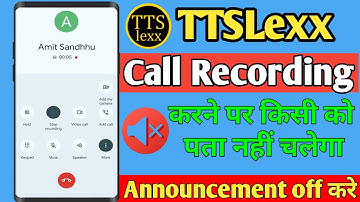 ttslexx app call recorder, ttslexx call recorder app kaise use kare |