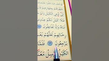 سورة يوسف الأية 62 إلى 63 القارئ سعد الغامدي