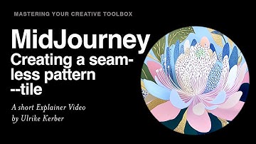 Ulrike explains on how to create a seamless pattern in MidJourney