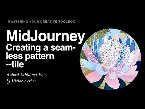 Ulrike explains on how to create a seamless pattern in MidJourney