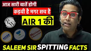 Saleem Sir Spitting Facts BADLY ROASTED 😱 | Saleem Sir Roasted | Physicswallah