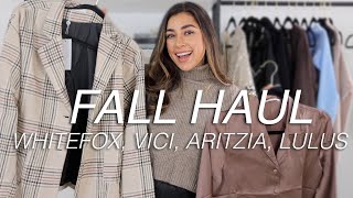 Fall Try on Haul 2021 - Vici, White Fox Boutique, Aritzia, Lulus, \& More!