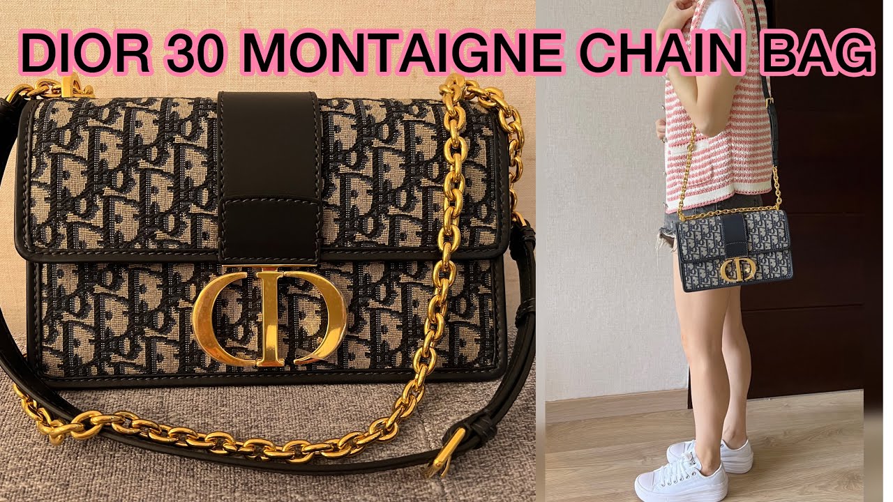 Túi Dior 30 Montaigne Chain Bag Black Like Auth  97Luxury