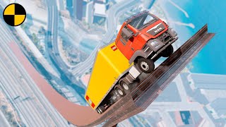 Cars vs Vertical Ramp 😱 BeamNG.Drive