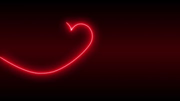Heart Tunnel💖red Heart Background | Neon Heart Background Video Loop -4K Love Heart Romantic