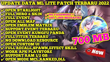 Data ML Lite Full Event 700Mb Patch Kungfu Panda | ML Lite | Cara Mengatasi Lag & Patah Patah ML