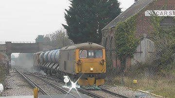 GBRf 73212 + 73128 @ Herne Bay on 3W74 RHTT with a Legend Driver blowing many tones! 24/11/18