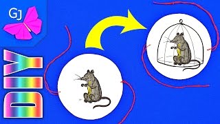 DIY ФОКУС ❤️ Волшебный Тауматроп ❤️ Игрушка из бумаги DIY ФОКУС ❤️ Волшебный Тауматроп ❤️ Игрушка из бумаги