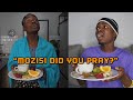 Ahhh mozisi when you eat before praying