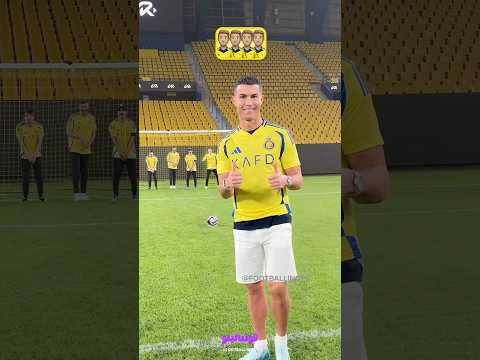 چالش پنالتی رونالدو با چند نفر در دروازه فوتبال