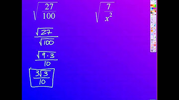 ALG 11.2 - Simplify Radical Expressions