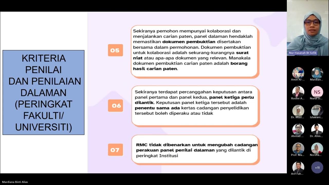 Sesi Taklimat Secara Online Bersama Penilai Proposal FRGS 2024 YouTube