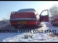 Extreme DIESEL cold start compilation #102 -30*C | Odpalanie silnika diesla na silnym mrozie