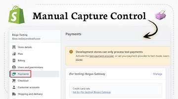How to change payment capture method on Shopify store