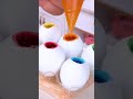 Satisfying miniature rainbow chocolate easter egg decorating yumupminiature