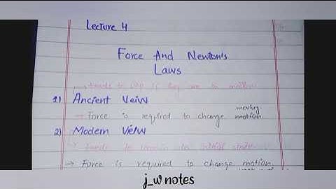 Phy101 #lecture 4 #Force and Newton
