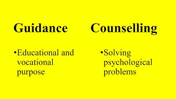 Difference between Guidance and Counselling Short Video