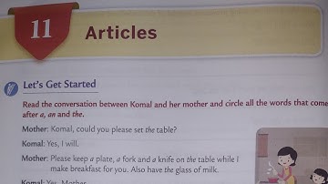 Articles | Ch-11 | Class -IV | Collins English grammar and composition book